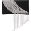 Nina Carma Fringe Clutch In Black