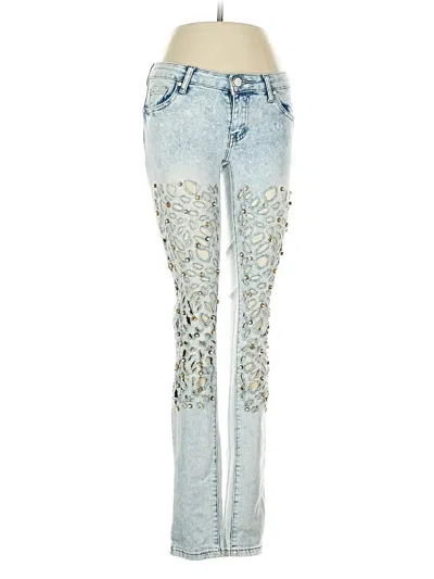 Pre-owned Nina Carter Jeans In Blue