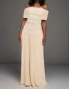 Nina Cheyenne Aria Serenity Maxi Dress In Cream In Neutral