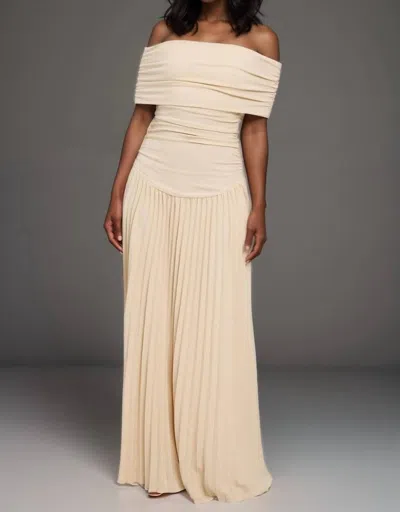 Nina Cheyenne Aria Serenity Maxi Dress In Cream In Neutral