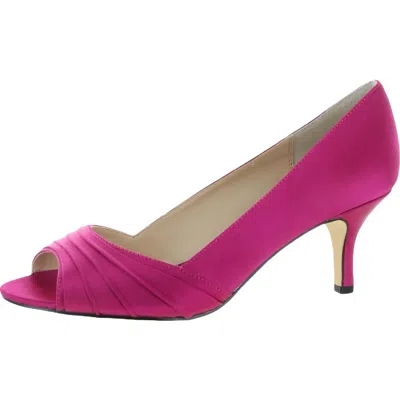 Nina Chezare Womens Luster Slip On Pumps In Multi