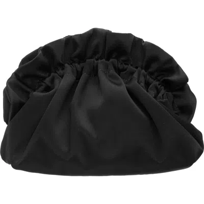 Nina Cristy Satin Clutch In Black