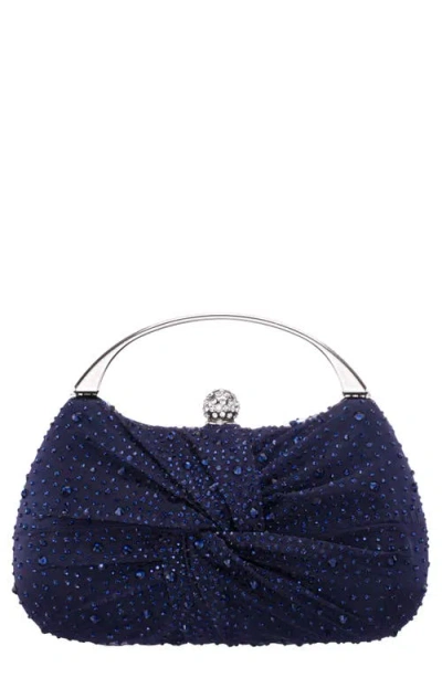 Nina Croc Embossed Minaudière
