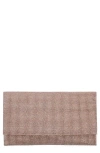 Nina Crystal Clutch In Brown