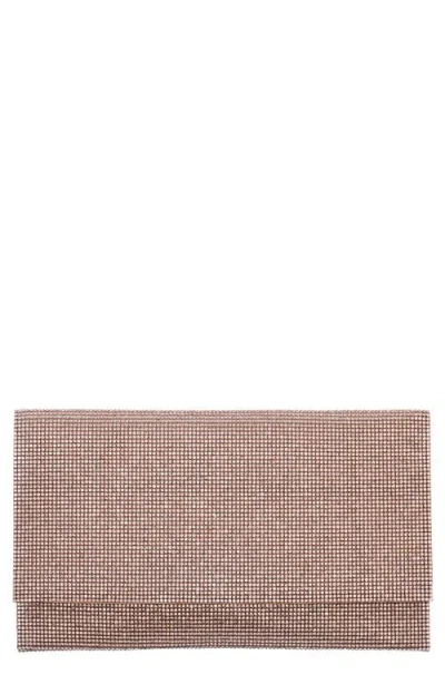 Nina Crystal Clutch In Brown