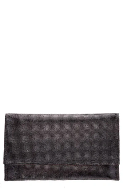 Nina Crystal Clutch In Chocolate