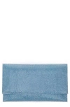 Nina Crystal Clutch In Icy Blue