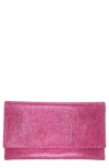 Nina Crystal Clutch In Ultra Pink