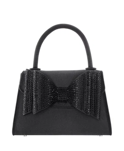 Nina Crystal Double Bow Handheld Satchel Bag