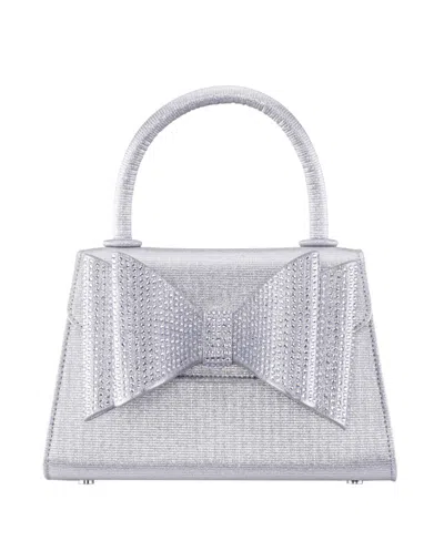 Nina Crystal Double Bow Handheld Satchel Bag