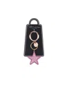Nina Crystal Star Bag Charm In Black