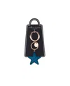Nina Crystal Star Bag Charm In Blue