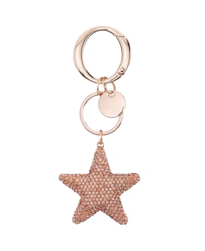 Nina Crystal Star Bag Charm In Gold