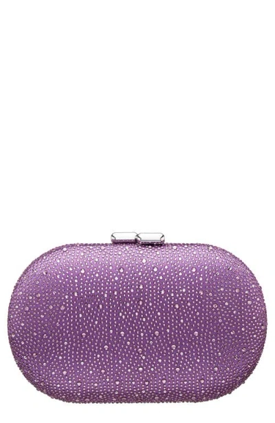 Nina Dally Embellished Clutch In Violet