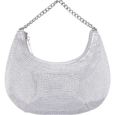 Nina Daryn Chain Top Handle Bag In Silver