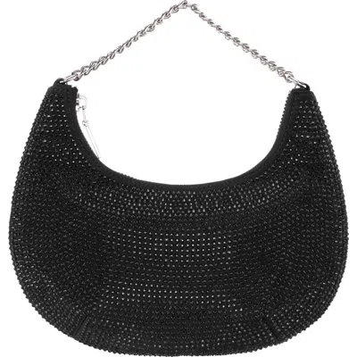Nina Daryn Chain Top Handle Bag In Black