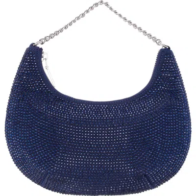 Nina Daryn Chain Top Handle Bag In Blue