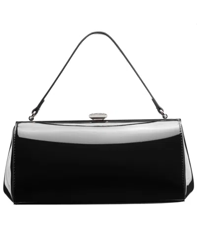Nina Delsie Vintage Style Doctor Small Frame Handbag In Black