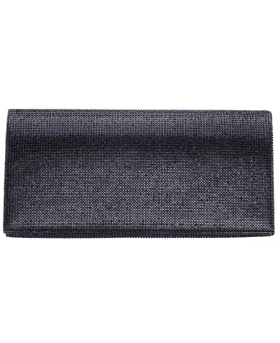 Nina Deva Crystal Small Clutch Handbag In Black