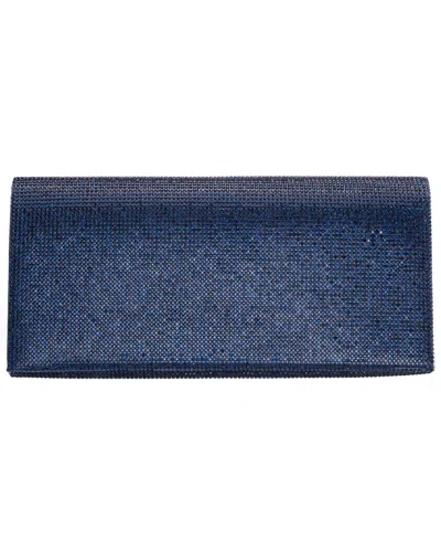 Nina Deva Crystal Small Clutch Handbag In Blue