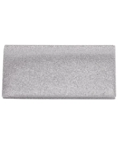 Nina Deva Crystal Small Clutch Handbag In Metallic