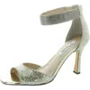 Nina Dezzie Womens Embellished Metallic Heels In Multi