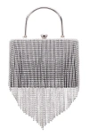 Nina Crystal Chain Cascade Fringe Satchel Bag