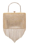 Nina Eden Top Handle Frame Clutch In Gold