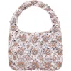 Nina Elia Top Handle Bag In Platino