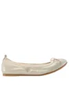 Nina Esther Ballet Flat In Platino Shimmer