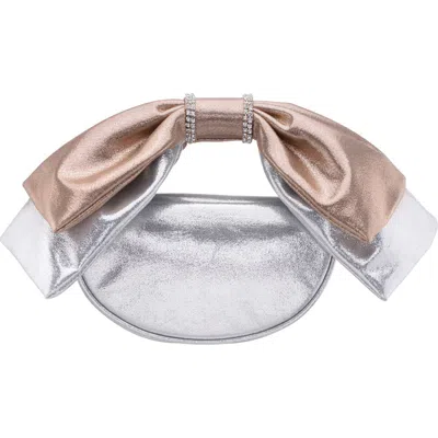 Nina Eveie Top Handle Bag In Silver