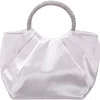 Nina Fancy Top Handle Clutch In Ivory