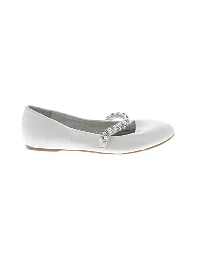 Pre-owned Nina Flats In White