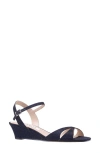 NINA FLORA ANKLE STRAP WEDGE SANDAL