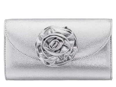 Nina Frily Clutch In Silver