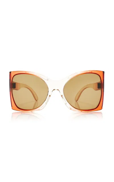 Nina Gabbana Vintage Pre-loved Cat-eye Acetate Sunglasses In Multi