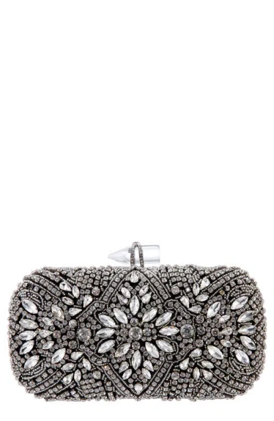 Nina Gelsey Crystal Embellished Minaudière In Multi