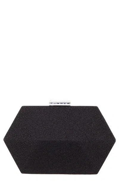 Nina Geometric Minaudiere In Black