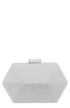 Nina Geometric Minaudiere In Silver