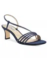 Nina Gerri Mid Heel Sandals In Black In Black