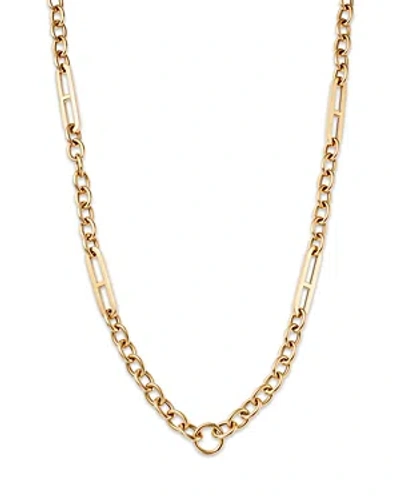 Nina Gilin 14k Yellow Gold Circle & H Link Chain Necklace, 20 In Neutral