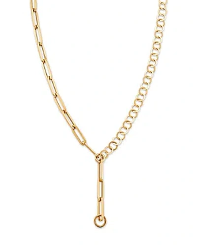 Nina Gilin 14k Yellow Gold Link Lariat Necklace, 18