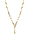 NINA GILIN 14K YELLOW GOLD LINK LARIAT NECKLACE, 18