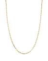 NINA GILIN 14K YELLOW GOLD PAPER CLIP CHAIN NECKLACE, 18