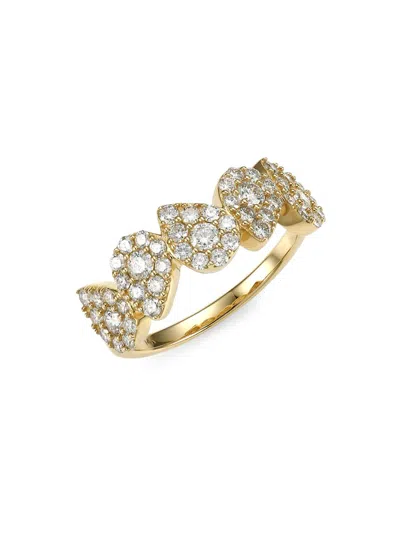 Nina Gilin Women's 14k Yellow Gold & Diamond Pavé Ring