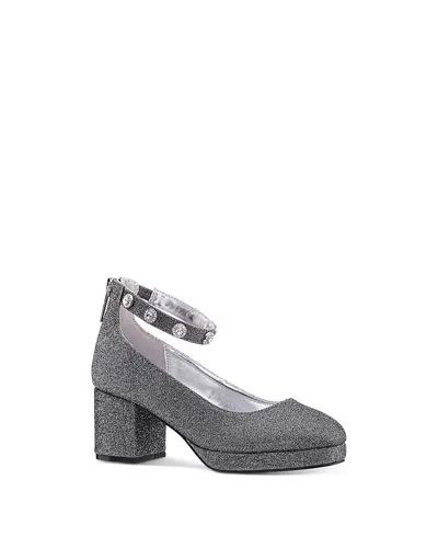 Nina Girls' Camilla Pumps - Little Kid, Big Kid In Black/silver