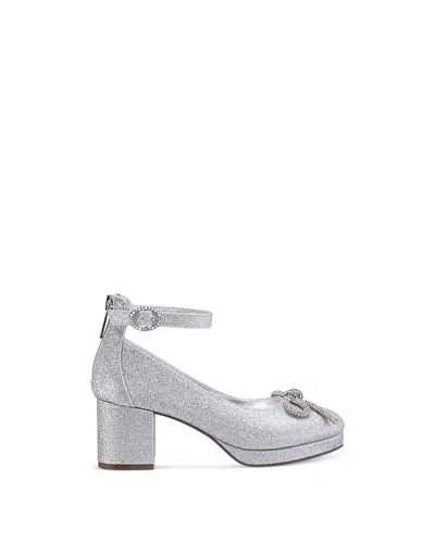 Nina Girls' Daylin Pumps - Little Kid, Big Kid In Silver Glitter