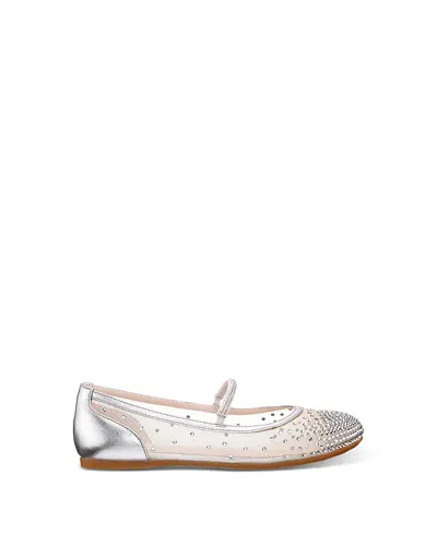 Nina Girls' Kira Ballet Flats - Toddler, Little Kid, Big Kid In Silver