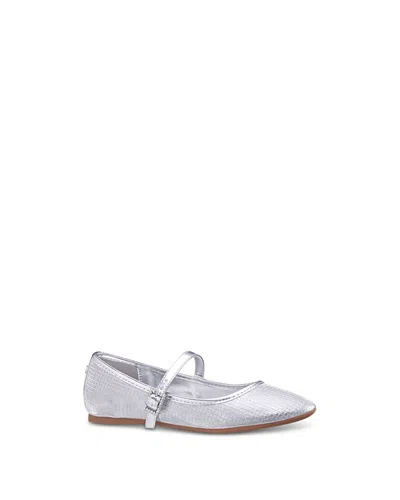 Nina Kids' Girls' Nicola T Mary Jane Ballet Flats - Toddler In Silver