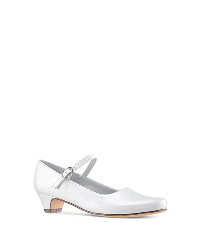 Nina Girls' Seeley Mary Jane Pumps - Little Kid, Big Kid In White Smooth